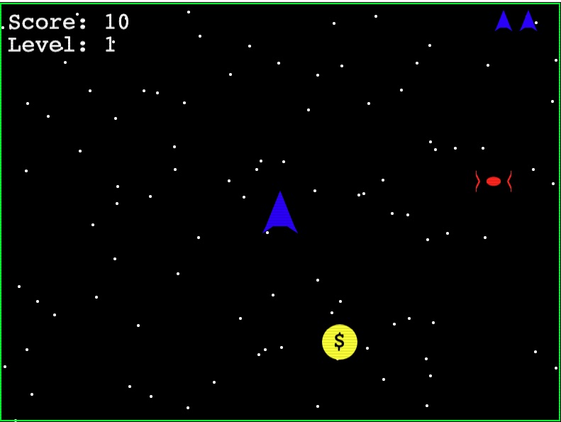 SpaceMonger retro game screenshot